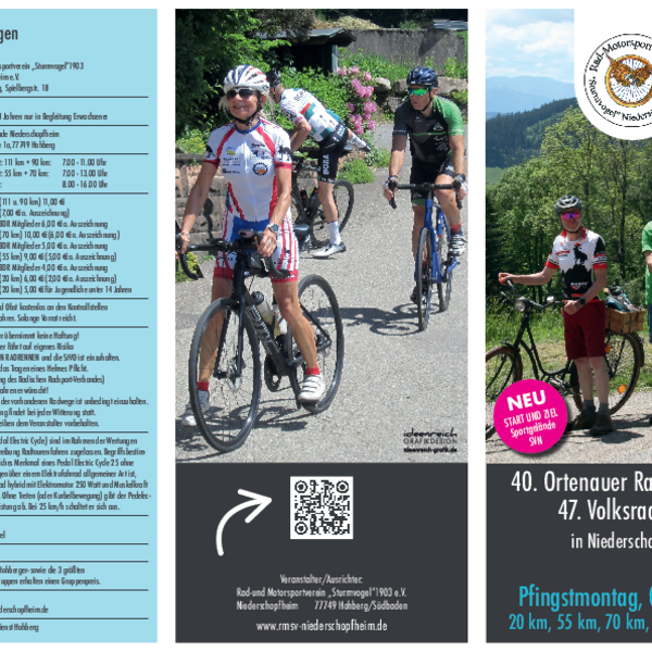 Pfingstmontag, 09.06.2025 Radsport-Event in Hohberg-Niederschopfheim
