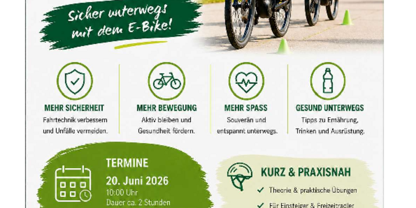 E-Bike-Sicherheitstraining des RMSV Orsingen