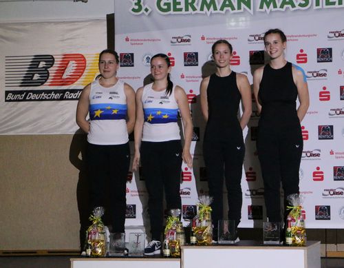 German Masters Siegerinnen 2018 im 2er Frauen:Sophie-Marie Nattmann und Caroline Wurth (RSV Gutach) 