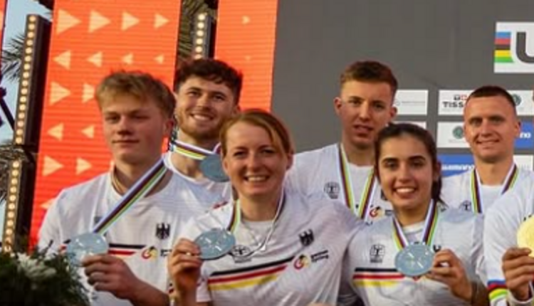 Trial Staffel an der UCI Urban Trial WM zu Silber gefahren mit 3 Badenern