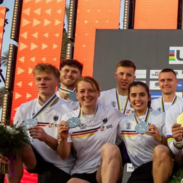 Trial Staffel an der UCI Urban Trial WM zu Silber gefahren mit 3 Badenern