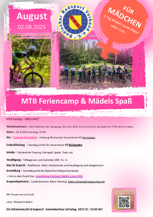 MTB Feriencamp und Mädels Spaß