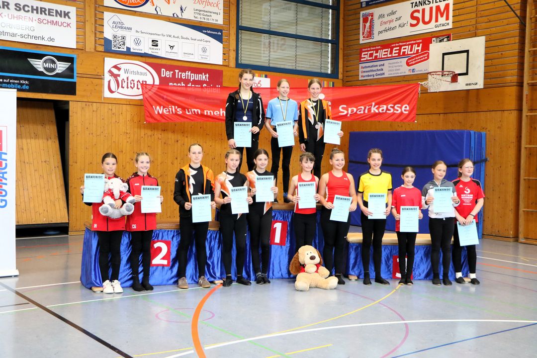 Siegerehrung Schülerinnen U13