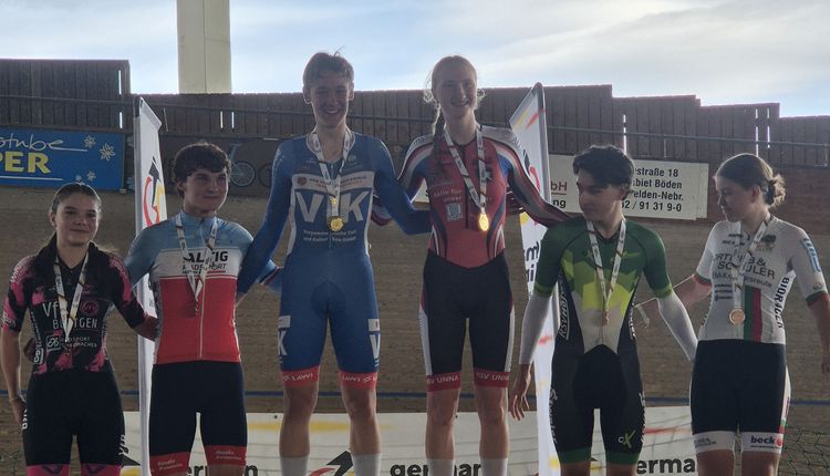 Siegerehrung U17m+w Omnium 